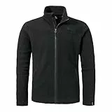 Schöffel Herren CIRC Fleece Jk Style Purga MNS, kreislauffähige Fleecejacke aus kuscheligem Sherpa Fleece, wärmende, schnell trocknende Outdoor Jacke mit fast 100 % Recyclingfähigkeit, black, 52