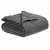 WOLTU Gewichtsdecke 150x200 cm 7 kg, Therapiedecke Anti-Stress, schwere Decke zum Schlafen, Bettdecke mit Gewicht, 100% Polyester, Schlaf verbessern