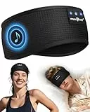 MUSICOZY Schlafkopfhörer Bluetooth, Schlaf Kopfhörer Seitenschläfer Kabellos Sport Kopfhörer Stirnband 16+STD für Yoga/Training/Reisen/Schlaflosigkeit,Tech Gadgets für Männer/Frauen