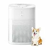 MERONTE Luftreiniger Allergiker mit Aromatherapie, Air Purifier für Raucherzimmer, Luftreiniger mit HEPA Luftfilter gegen 99,97 Prozent Schimmel Staub Pollen Tierhaare, 24dB, Weiß, 1 Pack+3 Modi