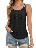 StylSense Tshirt Damen Tank Top Sommer Tanktops Frauen Ärmellos Shirts Oberteile Elegant Spaghetti Cami Bluse Locker