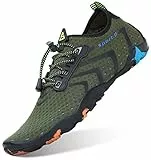 SAGUARO Badeschuhe Herren Wasserschuhe Männer Strandschuhe Damen Aquaschuhe Neoprenschuhe rutschfeste Schwimmschuhe Olivgrün 43 EU