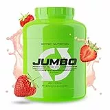 Scitec Nutrition Jumbo - Hochkalorischer Weight Gainer - mit Mehrkomponenten-Protein - Aminosäuren-Matrix - Metabolische Matrix - Superfood-Mischung, 3,52 kg, Erdbeere