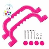 GO!elements Haltegriff und Spielhaus Zubehör Outdoor | Paarweise (2 Stück) | Klettergriffe Kinder Outdoor | Haltegriffe Spielturm oder Baumhaus Zubehör inkl. Befestigungsmaterial