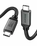 Silkland 40Gbps USB4 mit Thunderbolt 4 Kabel 1.5m, PD3.1 240W 48V 5A USBC Ladekabel, 8K 60Hz 4K 144Hz HDR Videokabel für Macbook,Dock, PSSD, Display, Galaxy S26 Ultra