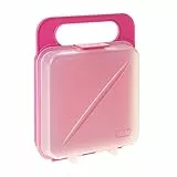 Tatay Brotdose Sandwich Lunchbox, BPA frei, wiederverwendbare, Geschirrspüler und MWO, Gefrorenes bis -40º, 1 PC, Rose. Messung der 14 x 4 x 18 cm
