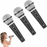 Mikrofon, 3 Stück Mikrofone Attrappen, 17 cm Fake Mikrofon Für Kinder, Mini Mikrophon Zum Spielen Und Verkleiden