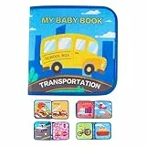 Copbopwn Quiet Book Busy Board Montessori Spielzeug ab 2 Jahre, Montessori Busy Board Activity Board Lernspielzeug ab 1 2 Jahre, Transportieren Tiere Busy Book Für Jungen Und Mädchen (Transportieren)