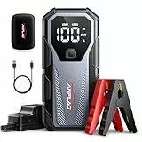 ANFLAG Auto Starthilfe Powerbank für Pkw, 8000A Spitzstrom Starter Powerbank für 12V Fahrzeuge (Alle Benzinmotor/10,0L Dieselmotor), Jump Starter mit LED, USB Schnellladung 3.0