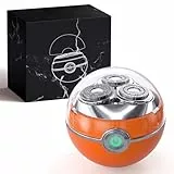 Rasierer Herren Elektrisch | Elektrorasierer | 3 schwebende Klingen für gründliche & sanfte Rasur | USB-C Ladestation | IPX7 wasserdicht | Reiseverriegelung (SS818, orange)