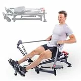Christopeit Sport Rudergerät Accord Black – Klappbar, 12-stufiger Widerstand, 4-Fach verstellbare Sitzschiene, LCD-Computer