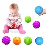 Montessori Toys for Babies 3 Months+, Baby Balls 3 to 12 Month for Babies & Toddlers 3M+, Textured Multi Ball Set Colorful & Soft Sensory Toys Stress Relief Balls for Infant (4 Pack)