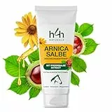Bio Arnika & Pferdesalbe Gel, Hochkonzentriert: Linderung bei 𝗦𝗰𝗵𝗺𝗲𝗿𝘇𝗲𝗻, Prellungen & Schwellungen, Entzündungen - Natürlich & Effektiv (Vegan, Tierversuchsfrei)