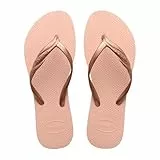 Havaianas – Fantasia, bequeme, strapazierfähige und elegante Flip-Flops, mit Metallic-Streifen und seitlicher Kreuzung, Damen, 37/38 EU