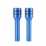 Fydun Auto Türverriegelungsstift Knopf Abdeckung 2 Stücke Aluminiumlegierung Tür Verriegelungsknopf Universal Auto LKW Innentürschloss Knopf Zugstift Abdeckungen