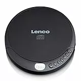 Lenco CD-010 - Tragbarer CD-Player Walkman - Diskman - CD Walkman - Mit Kopfhörern und Micro USB Ladekabel - Schwarz