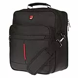 Christian Wippermann Arbeitstasche Herren - Hochwertige Flugbegleiter Tasche - Nylon Wasserabweisend, 30x34x20cm - 2 Hauptfächer mit Laptopfach - Abnehmbarer Trageriemen - 20L Volumen