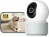 Anona Pano 4K UHD Innenüberwachungskamera, 360° Auto-Tracking, Wi-Fi 6, Personen-/Haustier-/Babyweinen-Erkennung, Zwei-Wege-Audio, Datenschutzmodus, Alexa-kompatibel, 1er-Pack