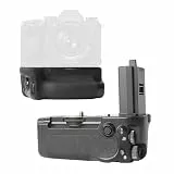 VBESTLIFE Vertikaler Batteriegriff für A9III A1II-Kamera, Doppelte NP-FZ100-Batterien Ausgefahren, mit Einstellrädern Vorne und Hinten, für Stabiles Vertikales Filmen