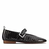Clarks Damen Fawna Jane Ballerinas, Black Leather, 42 EU