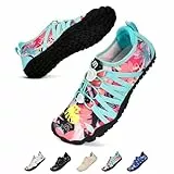 RUYI Barfuss Schuhe Damen Barfußschuhe Herren, Schnell Trocknend Wasserschuhe, Weich Leicht Traillaufschuhe Fitnessschuhe mit rutschfest Sohle & Breiter Zehenbox