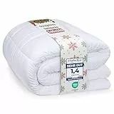 Utopia Bedding Bettdecke 240 x 260 cm, leichte Bettdecke mit Polyesterfüllung für 4 Jahreszeiten, Mikrofaser, für 2 Personen (weiß)