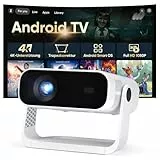 2026 Neuer Smart Mini Beamer Integrierte APP, Android 14, Unterstützt 1080P und 4K-Dekodierung, 20000 Lumens, Automatische Trapezkorrektur, WiFi6 & BT5.2 ，Beamer 4K Heimkino für Handy/HDMI/PC