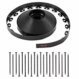 VEVOR Rasenkante, 30 m x 4 cm Kunststoff-Gartenbegrenzung mit 120 Spikes, Landschaftseinfassung, Beeteinfassung, UV-beständige Beetumrandung, Wegbegrenzungen für Blumenbeete, Hofpflaster