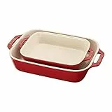 STAUB Keramik-Auflaufformen-Set, rechteckig, 2-teilig, Kirsche
