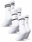 Occulto Damen & Herren Statement Tennis Socken 3er Pack (Modell: Leo) Happy 35-38