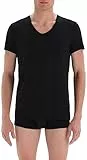 Dagi Men's Basic Cotton Undershirt T-Shirt, Black, Small