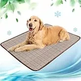 NIBESSER Kühlmatte für Hunde Pet Dog Cooling Mat Sommer Selbstkühlende Matte Hunde Katzen Haustier Kühlmatte Natürlich