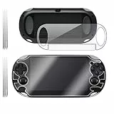 TECHGEAR [3 Stück] Displayschutz für PlayStation PS VITA Ganzkörper Vorne und Hinten - Ultra Klare Schutzfolie für Ony PlayStation PS VITA (Ganzkörper) - mit Reinigungstuch + Applikationskarte