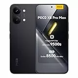 XIAOMI Poco X8 Pro Max Smartphone 12GB+512GB, Dimensity 9500s Prozessor, 8500mAh Akku, Ultra-helles AMOLED-Display, 50MP Light Fusion 600 Hauptkamera mit OIS, Handy in Schwarz, 3 Jahre Garantie