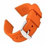 Archer Watch Straps - Uhrenarmbänder aus Silikon mit Schnellverschluss (Portland Orange, 22mm)