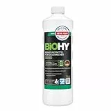 BiOHY Reinigungsmittel für Saugwischer mit Frischeduft (1l Flasche) | 1:200 Konzentrat für alle Nass-Trockensauger & Waschsauger | Für Fliesen, PVC, Parkett, Laminat & Teppich | Schaumarm