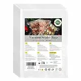 WECUTE Vakuumbeutel Lebensmittel, Profi-Folienbeutel für alle Vakuumiergerät und Sous Vide Gefrierbeutel, Vakuumbeutel für Lebensmittel, Einschweissbeutel (15x25 100 Stücke)