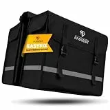 RADGEIST Fahrrad Doppeltasche für Gepäckträger I Gepäckträgertasche doppelt aus wasserabweisendem Material I Fahrradtasche Gepäcktasche 40L (Schwarz, 40L)