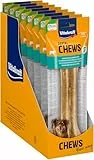 Vitakraft Dental Chews, Hundekauknochen, Kauknochen aus Rinderhaut, zur Zahnreinigung und Mundhygiene, ohne Zusatz von Zucker (8x 160g)