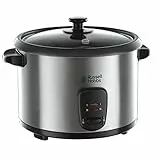 Russell Hobbs 19750 Reiskocher und Dampfgarer, 1,8 l, Silberfarben Einzeln silber