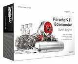 Franzis 67224 - Porsche 911 Boxermotor. 290-Teile-Bausatz, transparentes Funktionsmodell, bewegliche Kurbelwelle, Kolben und Ventile, inkl. reich ... luftgekühltes 6-Zylinder-Motormodell