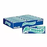 Airwaves Kaugummi Zuckerfrei, Menthol Eukalyptus Gum, 30 x 10 Dragees, Großpackung Chewing Gum, Mit Natürlichem Menthol, Kaugummi ohne Zucker mit Minz Frische (300 Dragees)