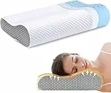 Ecosafeter 2025 Neues Upgrade Hohe Dichte Memory Foam Kissen Kopfkissen - Ergonomisches Orthopädisches Schlafkissen für Nacken- und Schulterschmerzen Mit abnehmbarem Bambus Kissenbezug
