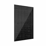 VALE Solarmodul Bifazial 450 Wp Full Black - Glas-Glas-Module - Solarpanel für Balkonkraftwerke - Universal einsetzbar - Lineare Leistungsgarantie