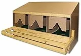 HEKA-Legenest, 3er Oberteil (mit Schräge) für kleine-mittlere Hühnerrassen, mit Legenestmatten