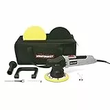 Dino KRAFTPAKET Exzenter Auto Poliermaschine L-HUB 9mm 650 Watt mit Polierschwamm Polierteller Tasche