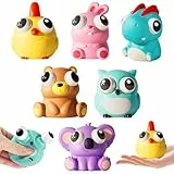 DOWNDRIFT Squeeze Spielzeug 6 Stück Anti Stress Spielzeug Stressball Kinder Stress Squeeze Toy,Squeeze Ball,Squeeze Spielzeug Stressball Kinder Stressbälle Tiere Stress Squeeze Spielzeug Erwachsene