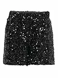 ONLY Damen Onlconfidence New Sequins Shorts JRS, Black, M