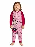 United Labels Disney Minnie Mouse Jumpsuit für Mädchen, Rosa, 110-116, Overall lang, Schlafanzug Einteiler für Kinder