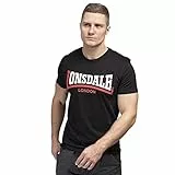 Lonsdale Herren Two Tone T-Shirt, Schwarz, 58